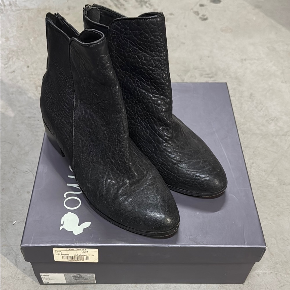 Plomo Lolita Black Ankle Boots 38